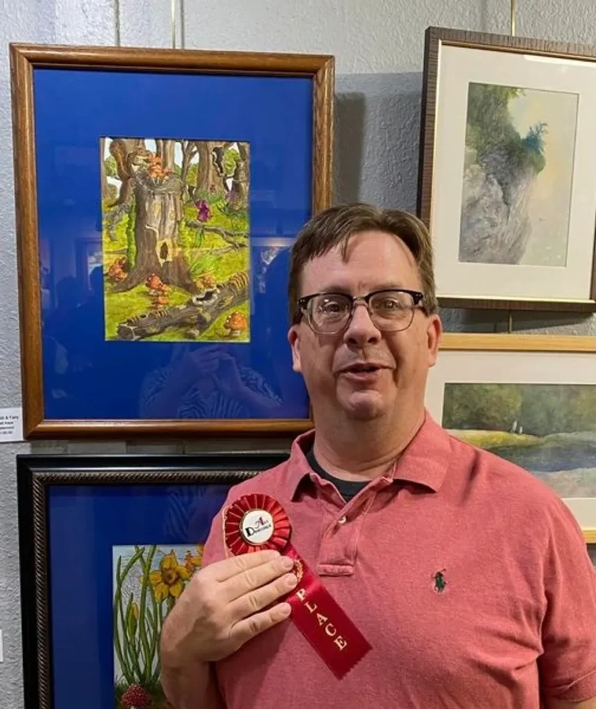 Matt Kaye, 2nd place winner of the 2024 Art Domestique members show.